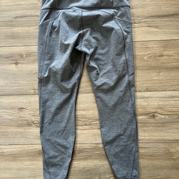 Athleta Rainier Heathered Tight Leggings Heather Grey Womens Large - Picture 9 of 11